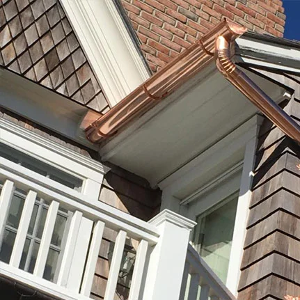 copper gutter installation Cutchogue ny